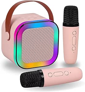 Portable Wireless Karaoke with RGB LED Lights