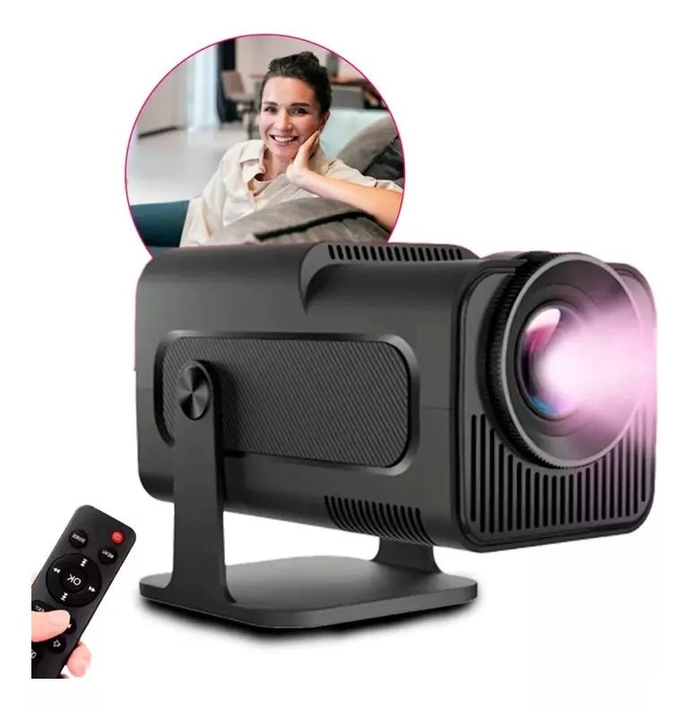 HY320 Projector with Android 13, WiFi 6 and 4K Support - Home Cinema Experience